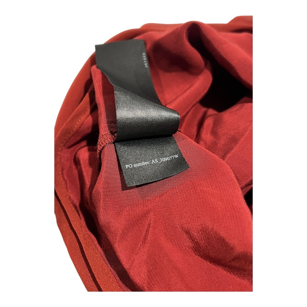 NWT AllSaints Abi Rust Asymmetric Drape Sleeveless Top Blouse Size 2 - Picture 4 of 16